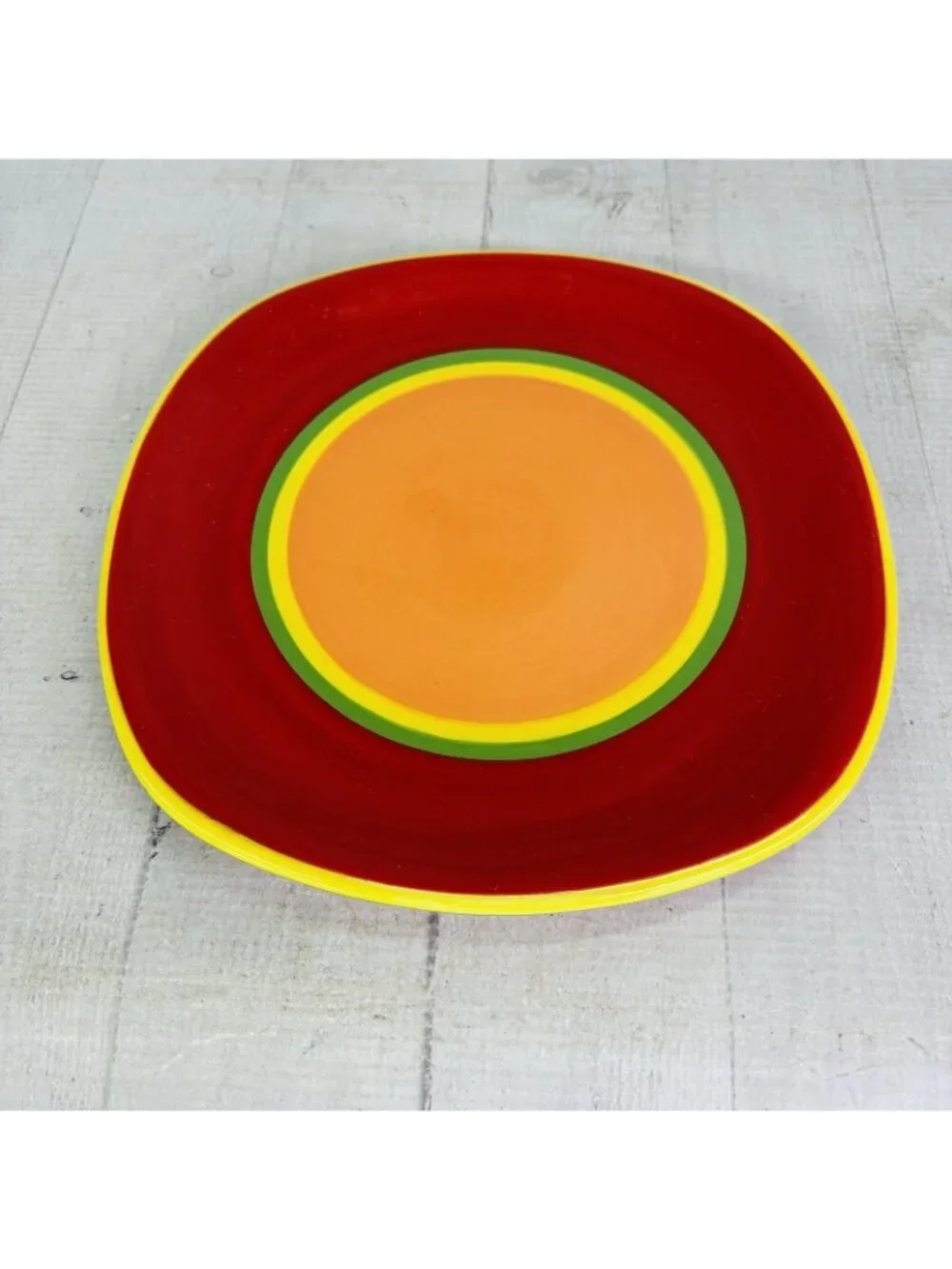 Dansk CARIBE ARUBA ORANGE & Red Green Yellow Rings 8 3/4